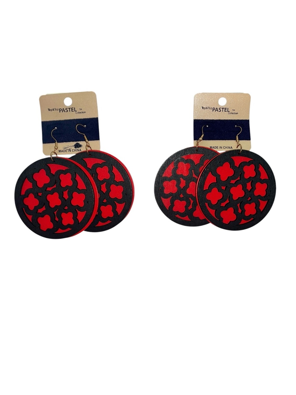 BOHO OVERSIZE ROUND EARRING SET